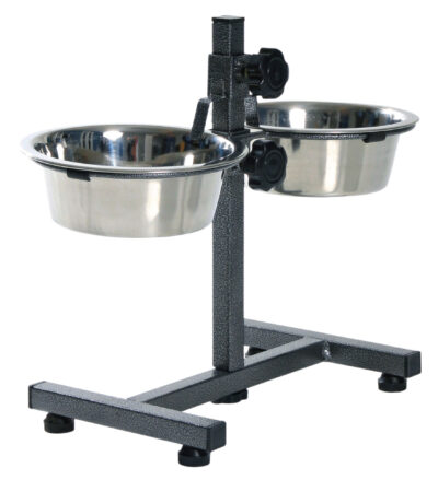 Stativ Reglabil Cu 2 Castroane Inox, 2x0.75 l/15 cm, 24920