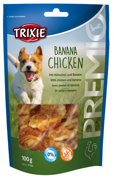 Recompense Pentru Caini, Premio, Banane Cu Pui, 100 g, 31582