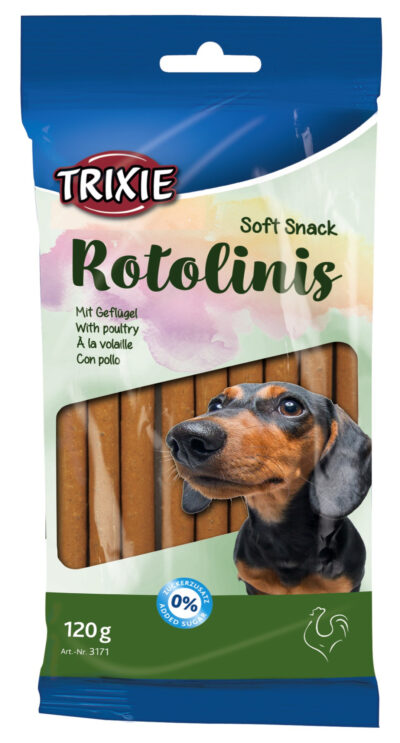 Recompense Pentru Caini, Soft Rotolinis Cu Pui, 12 buc 120 g 12 cm, 3171