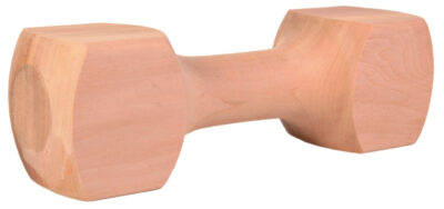 Jucarie De Aport Pentru Caini, Haltera, Lemn, 25cm/650 g 3224