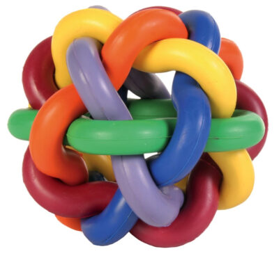 Jucarie Pentru Caini, Minge Innodata, Cauciuc, 10 cm, Multicolora, 32622