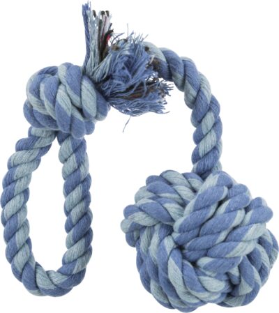 Jucarie Pentru Caini, Sfoara Cu Minge Tesuta, 5.5 cm/30 cm 3268