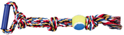 Jucarie Pentru Caini, Sfoara Cu Maner Si Minge Tenis, 6/50 cm, 3280