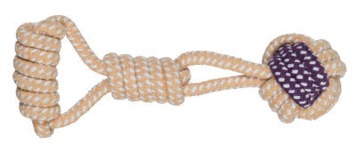 Jucarie Pentru Caini, Junior, Minge Nod Pe Sfoara, 6/23 cm, 32813