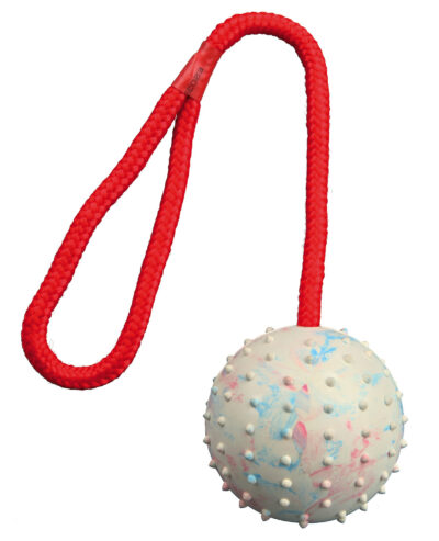Jucarie Pentru Caini, Minge Cauciuc Pe Sfoara, 7/30 cm 3308