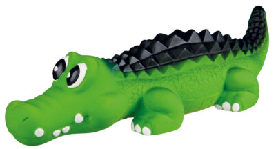 Jucarie Pentru Caini, Crocodil, Latex, Cu Sunet, 35 cm, Verde, 3529