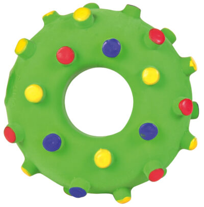 Jucarie Pentru Caini, Junior, Mini Inel, Latex, 8 cm, Diferite Culori, 35612