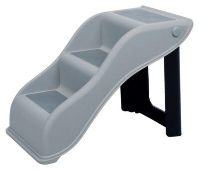 Scara Pentru Animale Companie, Plastic, 34x39x54 cm, Pana la 40 kg, Gri, 39475