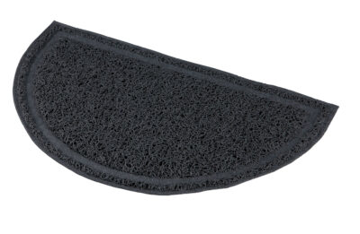 Covoras In Fata Litierei, Forma Semicircular, PVC, 41x25 cm, Antracit, 40385