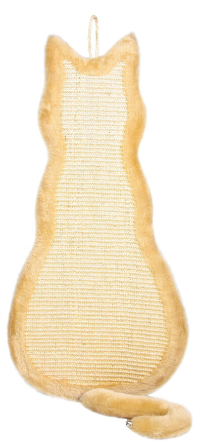 Placa De Zgariat Cu Sisal, Forma Pisica, 35x69 cm, Bej 43112