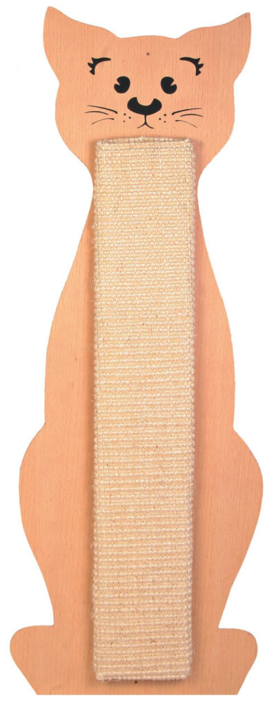 Placa De Zgariat Cu Sisal, Forma Pisica, 21 x 56 cm, Natural/Bej, 43161