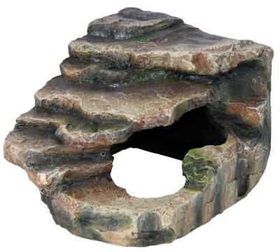 Decor Terariu, Colt De Stanca Cu Pestera Si Platforma, 14x11x14 cm, 76194