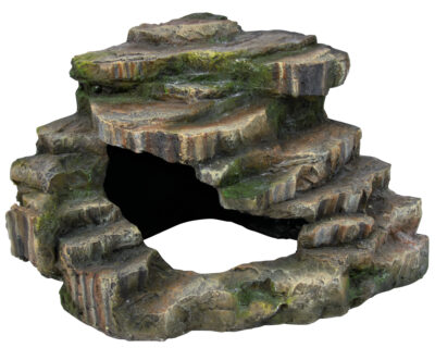 Decor Pentru Terariu, Colt De Stanca Cu Pestera Si Platforma, 24x19x25 cm, 76196