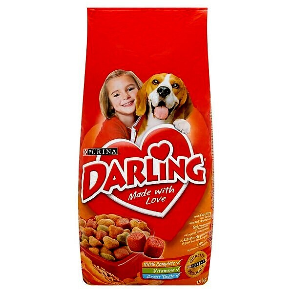 <strong>Purina</strong> Hrana Uscata Darling, Pasare, Legume, 15 kg – Caini / Hrana Uscata Hrana Uscata Darling, Pasare, Legume, 15 kg