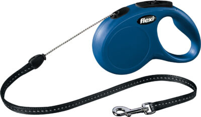 Lesa Flexi Classic, Snur, S: 5 m/12 kg, Albastru, 11782
