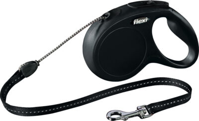 Lesa Flexi Classic, Snur, M: 5 m/20 kg, Negru, 11791