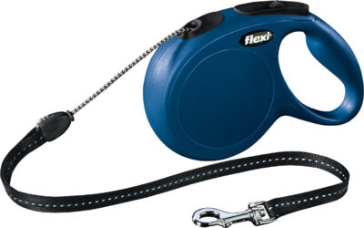Lesa Flexi Classic, Snur, M: 8 m/20 kg, Albastru, 11812