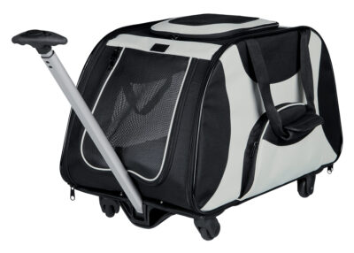 Geanta De Transport, Troler Cu Maner Telescopic, 34x43x67 cm, Pana la 21 kg, Negru/Gri, 28949