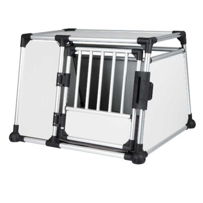 Cusca De Transport, Aluminiu, L: 93x64x81 cm, Pana la 40 kg, Argintiu/Gri, 39343