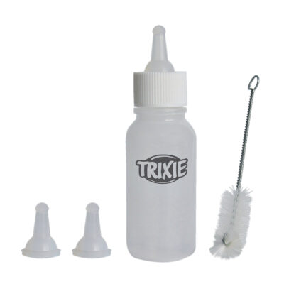 Biberon Cu 3 Tetine Si Perie Curatare, Pentru Pisici, 57 ml, 4193