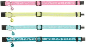 Zgarda Pentru Pisici, Safer Life, Reflectorizanta, Cu Clopotel, Diverse Culori, 4173