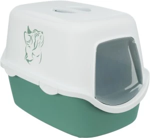 Litiera Vico, Cu Capac, 40 x 40 x 56cm, Verde/Alb, 40279