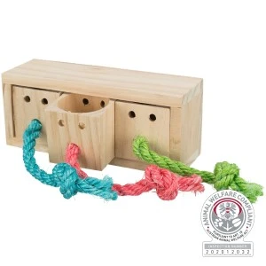 Jucarie De Strategie Pentru Rozatoare, Cub, Lemn, 15x5.5x6 cm, 62815