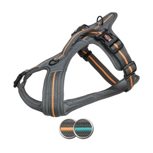 Ham Fusion Touring, S-M: 45-54 cm/20 mm, Gri Grafit/Portocaliu Papaya, 207530