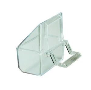 Hranitor Plastic Pentru Pasari, Transparent, 9 cm, AK01