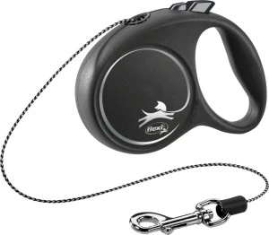 Lesa Flexi Black Design, Snur, XS: 3 m/8 kg, Negru, 12241