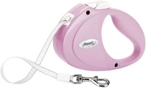 Lesa Flexi Puppy, Banda, XS: 2 m/12 kg, Roz, 12306