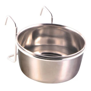 Hranitor Inox Pentru Pasari, Cu Suport De Agatat, 300 ml/9 cm, 5494
