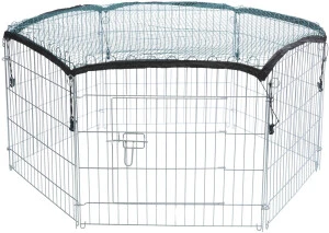 Tarc Metalic Pentru Rozatoare, Cu Plasa De Protectie, 6 Elemente, 126x58 cm, 6253