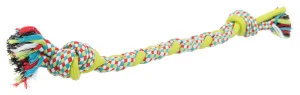 Jucarie Pentru Caini, Sfoara Impletita, Bumbac/TPR, 50 cm, 35698