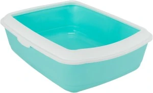 Litiera Classic, Cu Rama, 37 x 15 x 48 cm, Verde Menta/Alb, 40181