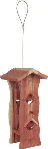 Hranitor Exterior, Suspendat, Lemn, 600 ml/12x29x14 cm, 55841