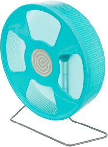 Roata De Alergare Pentru Rozatoare, Cu Suport, Plastic, 33 cm, Diverse Culori, 61012