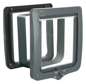 Usa Batanta XXL Pentru Pisici, 4-Way, Cu Tunel, 24x28 cm, Gri, 44242