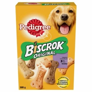 Recompense Pentru Caini Pedigree Biscrok Original, 500 g