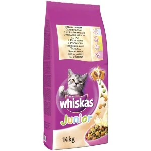Whiskas Uscat, Junior, Pui, 14 kg