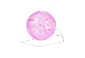 Minge De Alergare Pentru Rozatoare, 4 in 1, Cu Suport, 11.5 cm, Roz, Y017