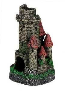 Decor Pentru Acvariu, Turn Castel, 5x5x8 cm, R009