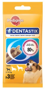 Recompense Pentru Caini, Pedigree DentaStix Mini Adult, 3 buc/45 g