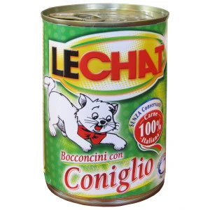 Hrana Umeda Pentru Pisici, LeChat, Cu Iepure, 400 g
