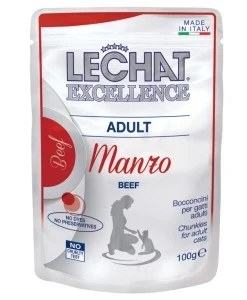 Hrana Umeda Pentru Pisici, LeChat Excellence Adult, Cu Vita, 100 g