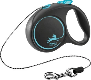 Lesa Flexi Black Design, Snur, XS: 3 m/ 8kg, Albastru, 12242