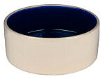<strong>Trixie</strong> Castron Ceramic, 1 l/18 cm, Crem/Albastru, 2451 – Caini / Castroane
