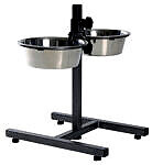 <strong>Trixie</strong> Stativ Reglabil Cu 2 Castroane Inox, 2×1.8 l/20 cm, 24921 – Caini / Castroane, TRIXIE