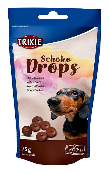 <strong>Trixie</strong> Recompense Pentru Caini, Drops Cu Ciocolata, 75 g, 31611 – Caini / Recompense / Drops, Trixie