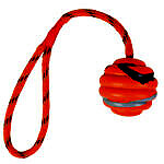 <strong>Trixie</strong> Jucarie Pentru Caini, Minge Ondulata Pe Sfoara, 6/30 cm, 33724 – Caini / Jucarii pentru Aport